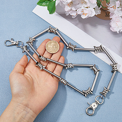 1Pc Rock Style Stainless Steel Barbed Wire Link Chains for Pants&nbsp;AJEW-HS0001-44