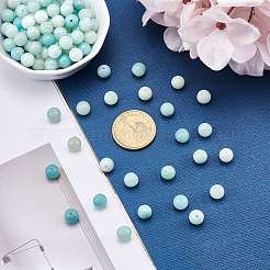 Round Natural Amazonite Bead Strands&nbsp;G-AR0001-64