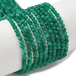 Natural Green Onyx Agate Beads Strands&nbsp;G-C201-B02-3mm