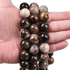 Natural Petrified Wood Beads Strands&nbsp;G-L648-A03-16mm-02
