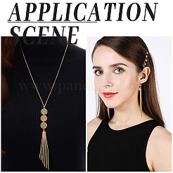 10Pcs Brass Chain Tassel Big Pendants&nbsp;KK-BBC0009-92