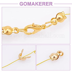 300Pcs Brass Bead Tips&nbsp;KK-GO0001-73