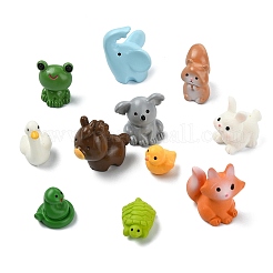 60Pcs 15 Styles Mixed Animals Resin Display Decorations&nbsp;DJEW-CJC0001-04