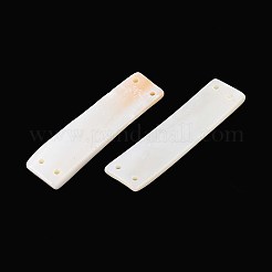 Natural Freshwater Shell 4-Hole Multi-Strand Links&nbsp;SHEL-T020-67