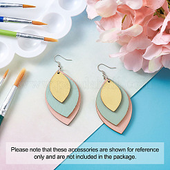 DIY Unfinished Wooden Pendant Earring Making Kits&nbsp;DIY-YS0001-16