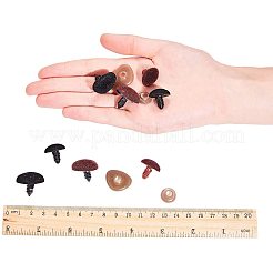 Flocky Plastic Cabochons for DIY Scrapbooking Crafts&nbsp;DIY-PH0074-77