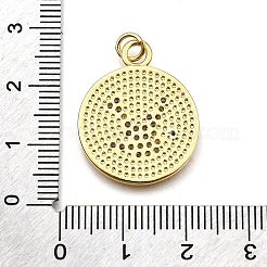 Rack Plating Brass Micro Pave Cubic Zirconia Pendants&nbsp;KK-K401-84G