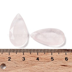 Natural Rose Quartz Faceted Pendants&nbsp;G-D082-01G