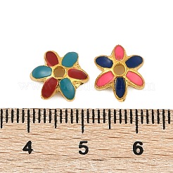 Alloy Enamel Bead Caps&nbsp;FIND-A049-05G