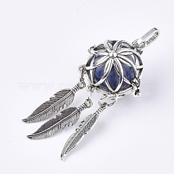 Alloy Cage Big Pendants&nbsp;G-S246-19