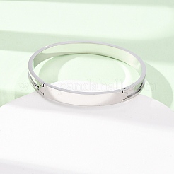 304 Stainless Steel Grooved Bangle Base&nbsp;SA-CBACA70-04P