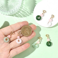 6Pcs 3 Styles Glass Pendant Decorations&nbsp;HJEW-YW00552