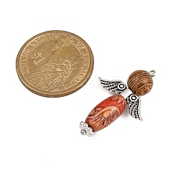 Printed Natural Wood Pendants&nbsp;PALLOY-JF04386