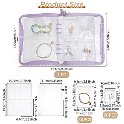 PVC Loose Leaf Jewelry Storage Bag&nbsp;ODIS-WH0038-90D