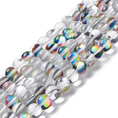 Synthetic Moonstone Beads Strands&nbsp;G-E573-02C-21-1