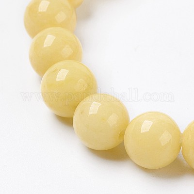 Natural Mashan Jade Beaded Stretch Bracelet&nbsp;BJEW-P207-01-8mm-1