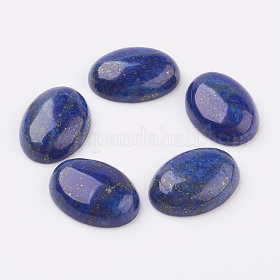 Natural Lapis Lazuli Flat Back Cabochons&nbsp;G-G741-18x25mm-15-1
