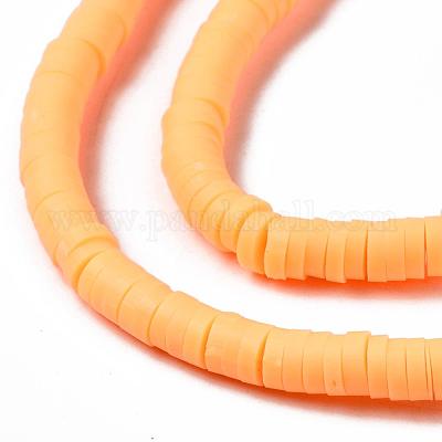 Flat Round Handmade Polymer Clay Bead Spacers&nbsp;CLAY-R067-3.0mm-15-1