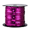 Plastic Paillette/Sequins Chain Rolls, AB Color, Magenta, 6mm