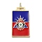 Brass Micro Pave Cubic Zirconia Pendant with Enamel, Cadmium Free & Nickel Free & Lead Free, Rectangle, Dark Blue, 45.5x25.5x2.5mm, Hole: 4.5mm