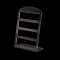 Plastic Earring Displays, Rectangle, Clear, 6x12.5x18.5cm, Hole: 1.6mm