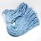 Polyester & Spandex Cord Ropes, 16-Ply, Solid Color, for Shoe Lace Cord Making, Light Blue, 2mm, about 109.36 yards(100m)/bundle