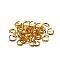 Aluminum Open Jump Rings, Round, Gold, 18 Gauge, 8x1mm, Inner Diameter: 6.5mm, about 300pcs/bag