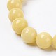Natural Mashan Jade Beaded Stretch Bracelet&nbsp;BJEW-P207-01-8mm-2