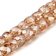 Electroplate Transparent Glass Beads Strands&nbsp;GLAA-C029-03B-07-1