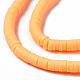 Flat Round Handmade Polymer Clay Bead Spacers&nbsp;CLAY-R067-3.0mm-15-3