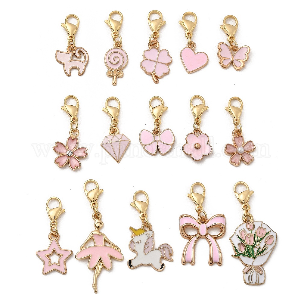 Necklace alloy enamel pendant