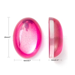 Glass Cabochons&nbsp;GGLA-K004-18x25mm