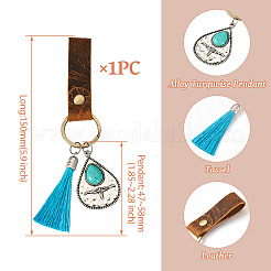 Cowhide Leather Keychain&nbsp;KEYC-TAC00028