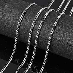 Tarnish Resistant 304 Stainless Steel Curb Chains&nbsp;STAS-M032-4mm-51P
