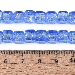 Handmade Foil Glass Beads Strands&nbsp;FOIL-Q002-04B
