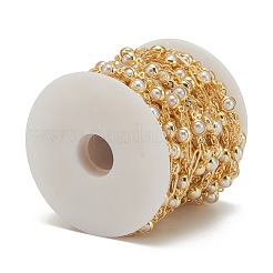 Handmade CCB Plastic Imitation Pearl Beaded Chains&nbsp;CHC-K011-25G