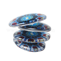 Mosaic Printed Glass Oval Cabochons&nbsp;X-GGLA-N003-13x18-G