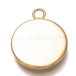 304 Stainless Steel Pendant Cabochon Settings&nbsp;STAS-Z030-01G-G