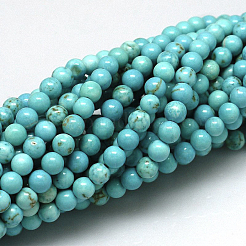 Natural Magnesite Beads Strands&nbsp;TURQ-G103-8mm-01