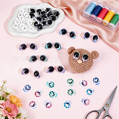 Plastic Safety Craft Eye&nbsp;DOLL-WH0009-025C