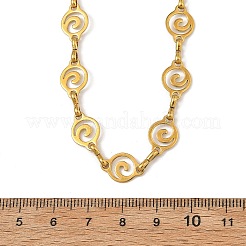 304 Stainless Steel Hollow Spiral Link Chain Necklaces for Women&nbsp;NJEW-JN06395-01