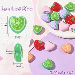 20Pcs 5 Styles Opaque Acrylic Beads&nbsp;MACR-YW0004-47
