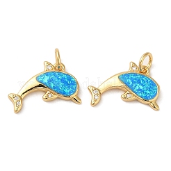 Rack Plating Brass Micro Pave Clear Cubic Zirconia Pendants&nbsp;KK-P268-15G
