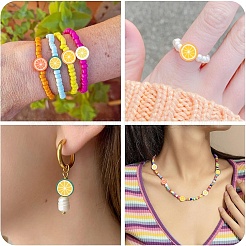 100Pcs Handmade Polymer Clay Beads&nbsp;CLAY-YW0002-52C