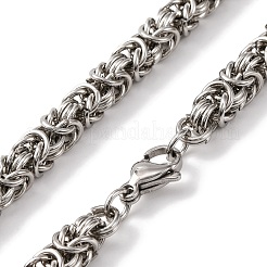 201 Stainless Steel Rope  Chain Necklace&nbsp;NJEW-F222-16P
