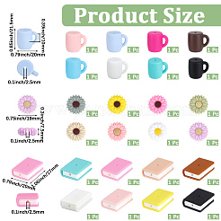 24Pcs 24 Styles Food Grade Silicone Beads&nbsp;SIL-PA0001-56