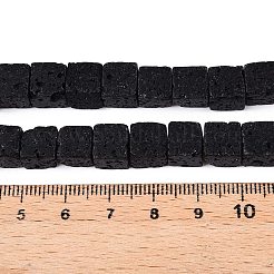 Natural Lava Rock Beads Strands&nbsp;G-T139-8x8-34A