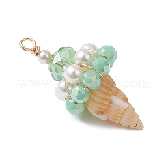 Shell & Glass Pendants&nbsp;PALLOY-TA00359-03