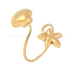 304 Stainless Steel Adjustable Cuff Rings for Women&nbsp;RJEW-B130-01G