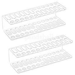 Transparent Acrylic Test Tube Stand&nbsp;AJEW-WH0314-539